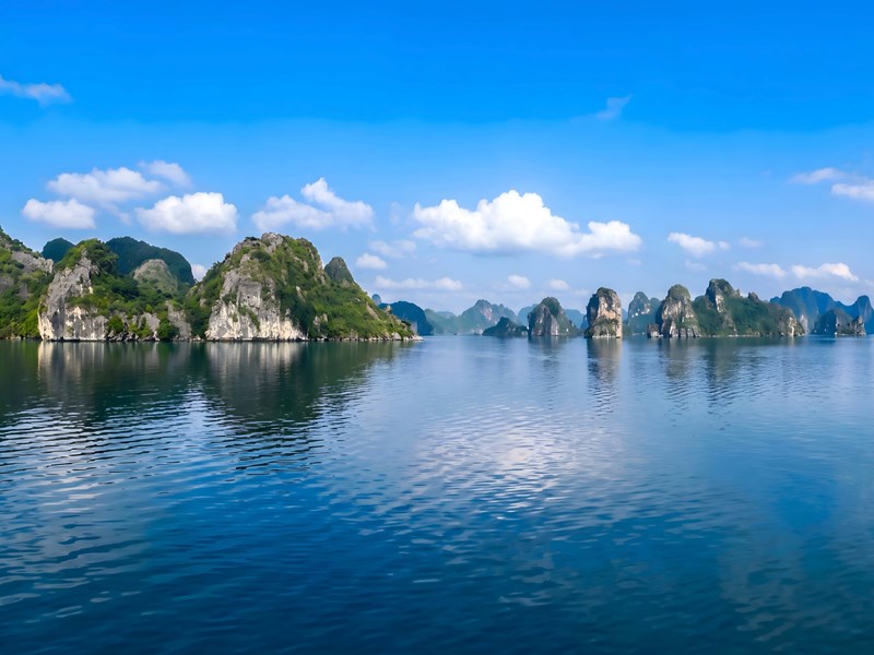 La baie d’Halong, classée au patrimoine mondial de l’UNESCO
