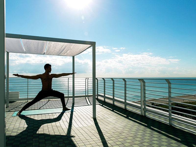Profitez d'un cadre magnifique pour une session de yoga