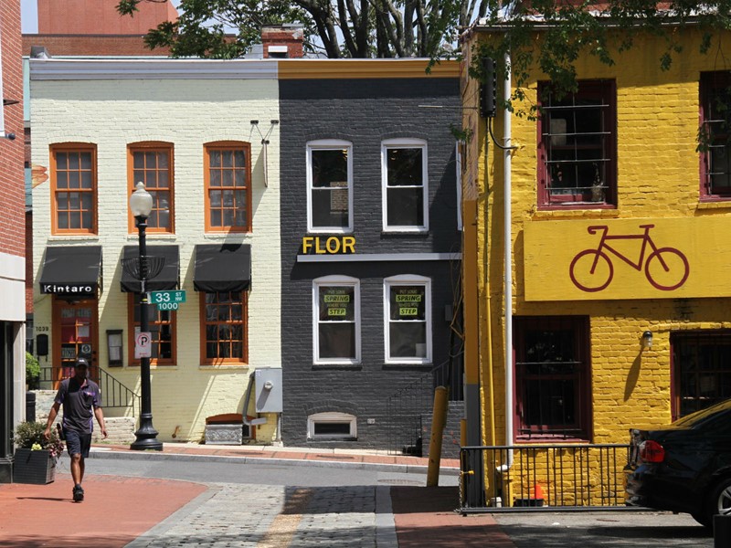 Le quartier coloré et animé de Georgetown, à Washington