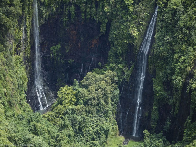 Les imposantes cascades de Tahiti