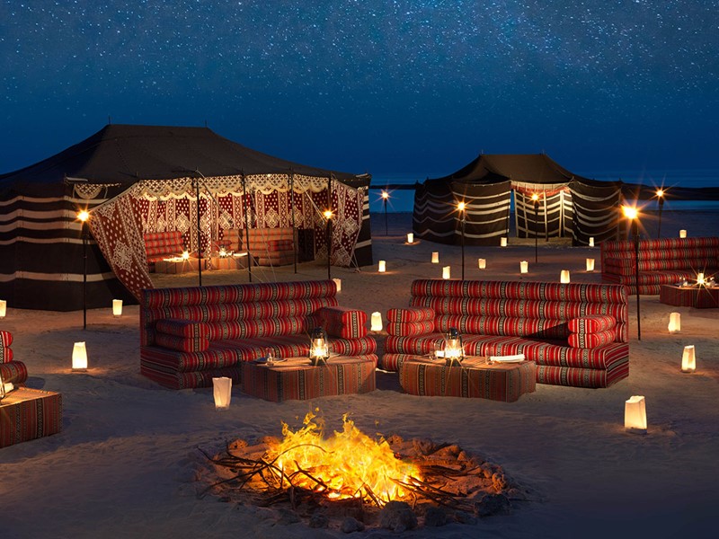 Profitez d'un dîner dans un cadre unique au Desert Islands Resort
