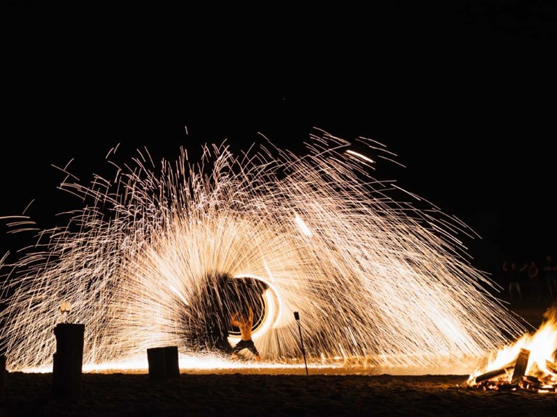 Soirée sur la plage