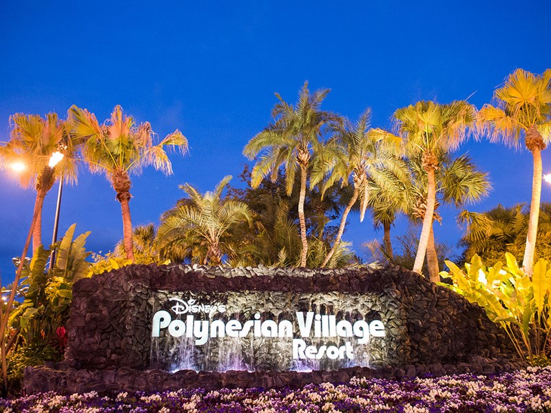 L'enseigne du Disney's Polynesian Village Resort à Orlando