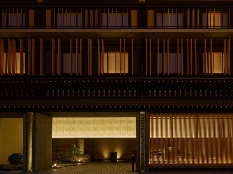 La façade de l'hôtel 