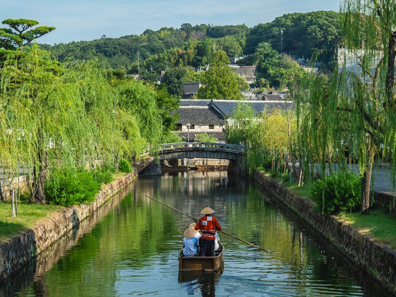 Paysage du quartier historique Bikan à Kurashiki