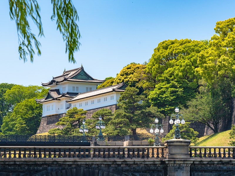 Vue imprenable sur le Palais impérial de Tokyo
