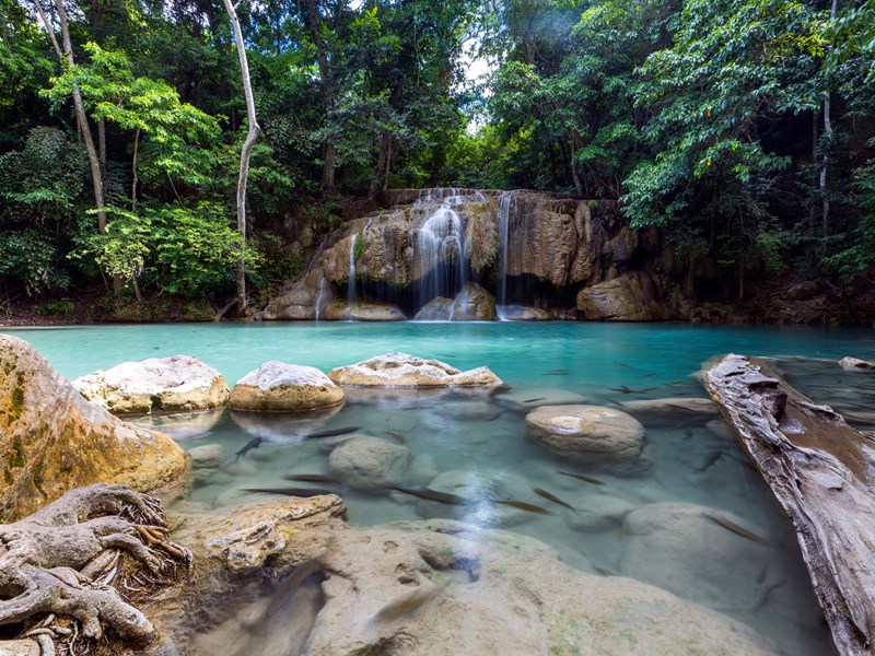 Les chutes turquoise d’Erawan