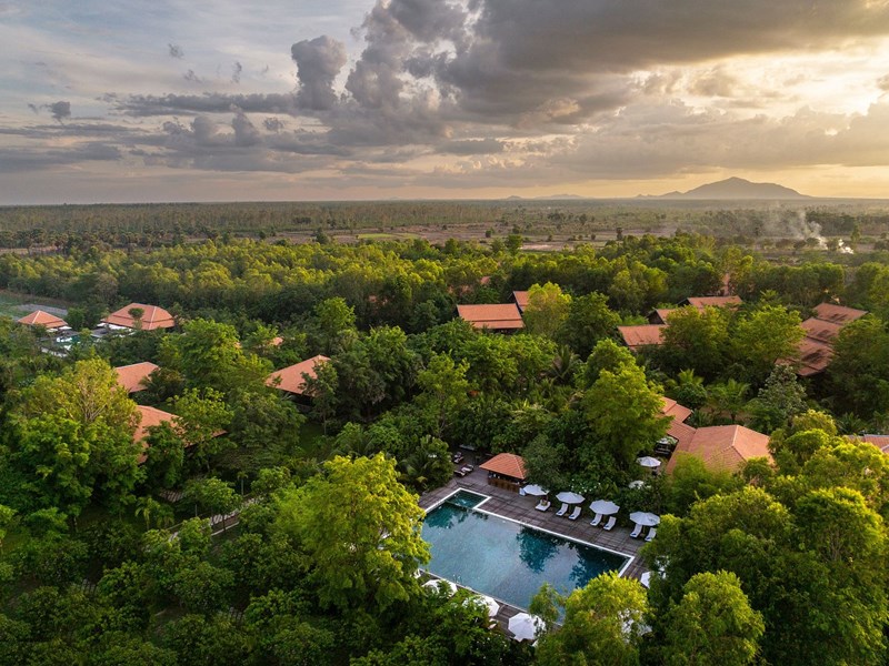 Rizières, jardins et paysages tropicaux à perte de vue