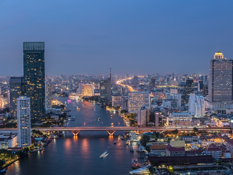 Vue de la capitale thaïlandaise
