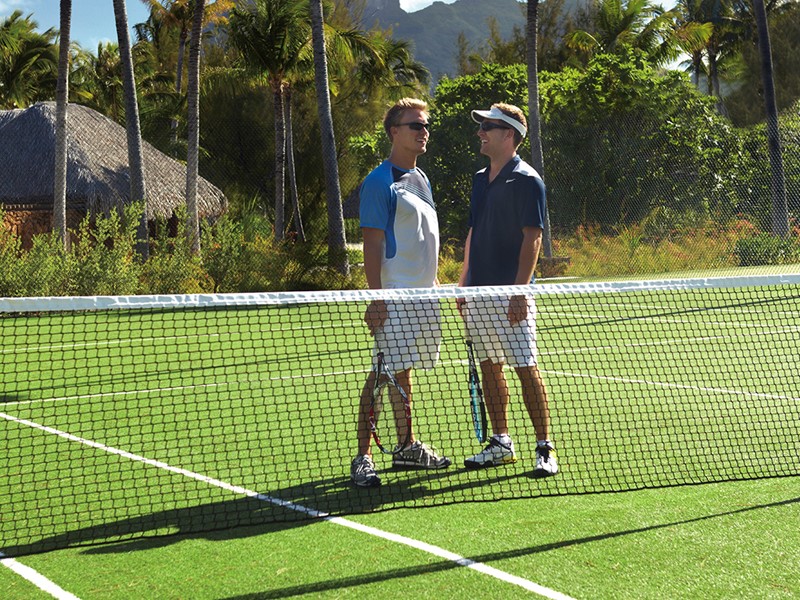 Le court de tennis du Four Seasons Resort Bora Bora