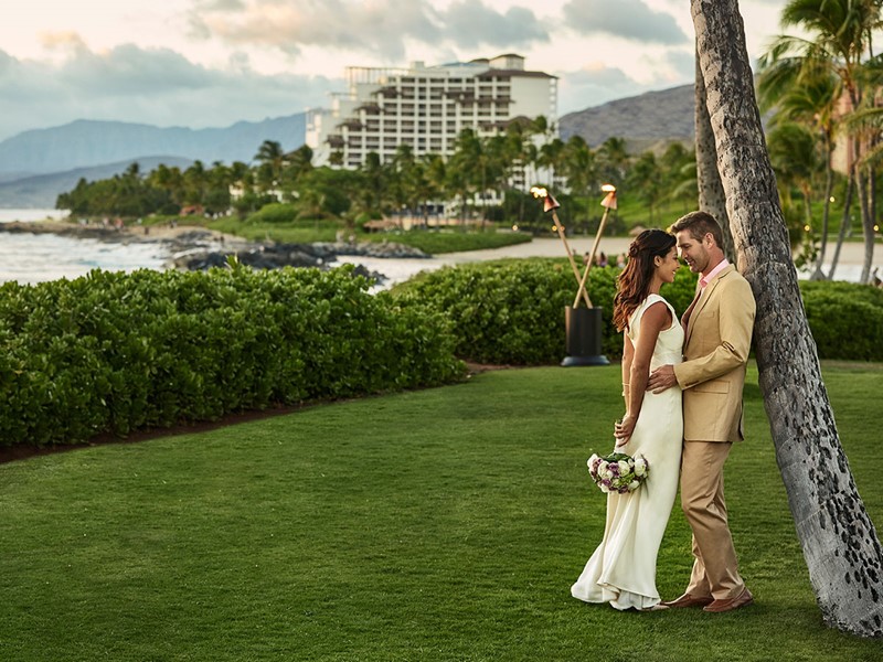 Mariage unique au Four Season Oahu à Hawaii