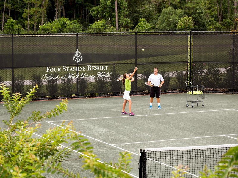 Le court de tennis de l'hôtel Four Seasons Orlando