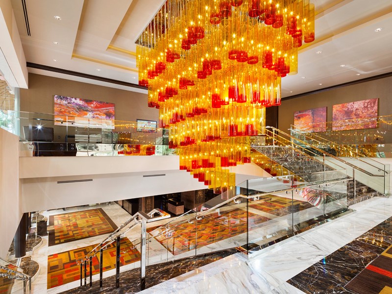Le lobby du Golden Nugget Hotel à Las Vegas