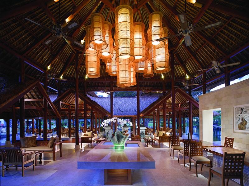 Le lounge de la réception du Grand Hyatt Bali