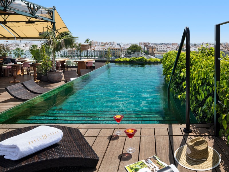 Profitez de la superbe piscine sur le toit