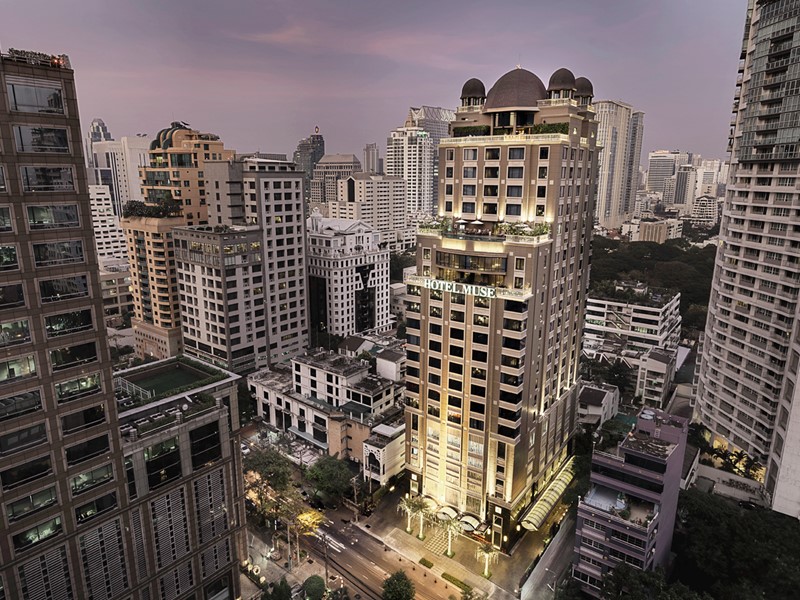 Vue imprenable sur les gratte-ciel de Bangkok