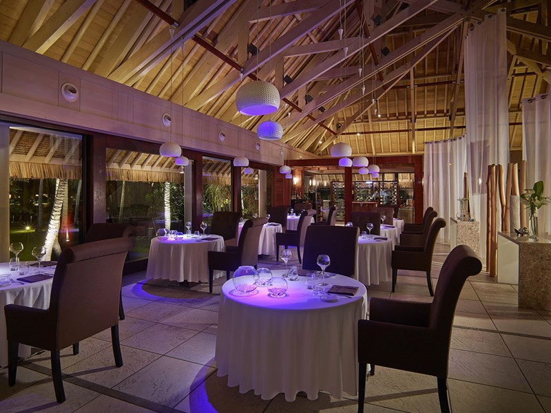 Le restaurant Le Corail de l'InterContinental Bora Bora