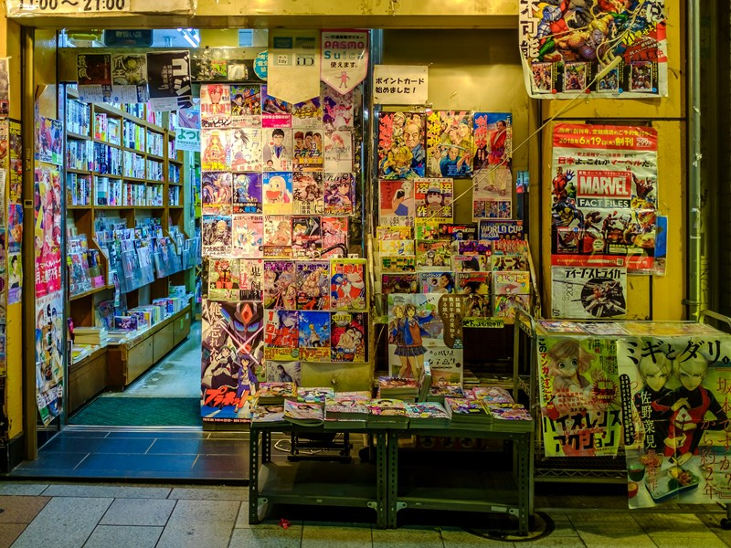 Les échoppes de manga