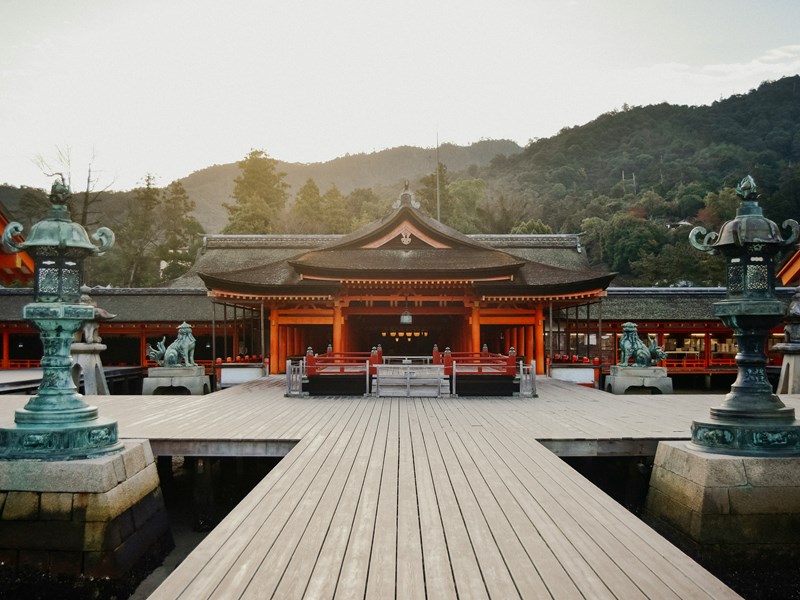 Le plus grand temple de Miyajima, monté sur pilotis