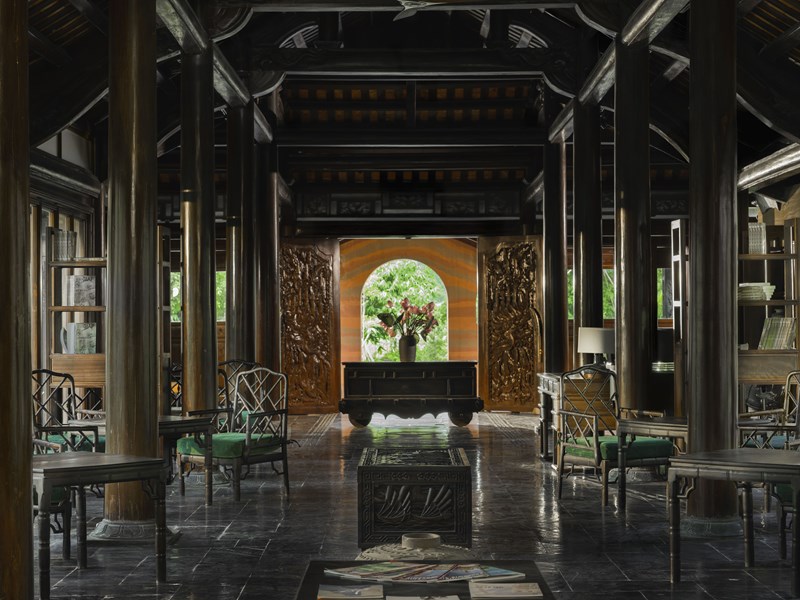 Le lobby de l'hôtel