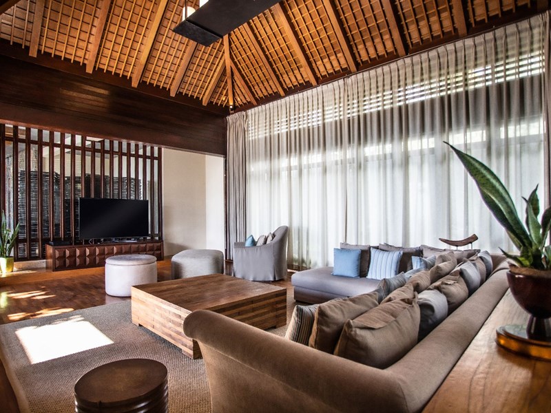 Le séjour de la Grand Beachfront Villa