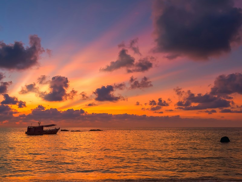 Coucher de soleil inoubliable 