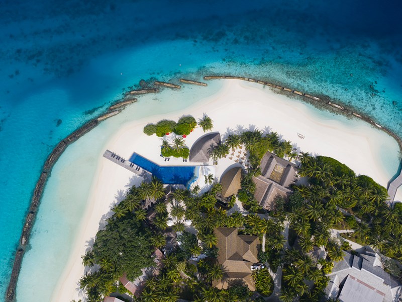 Un décor de carte postale vu du ciel