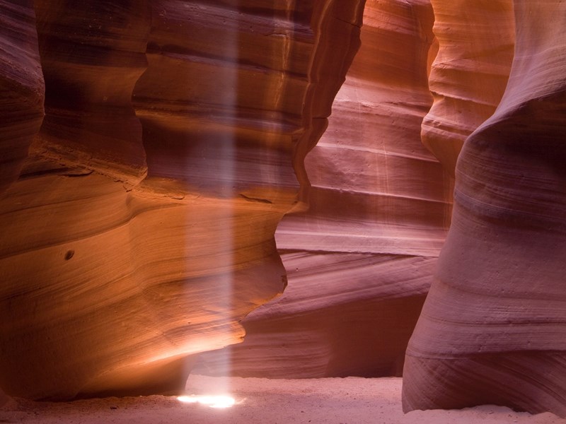 Les entrailles sinueuses d'Antelope Canyon