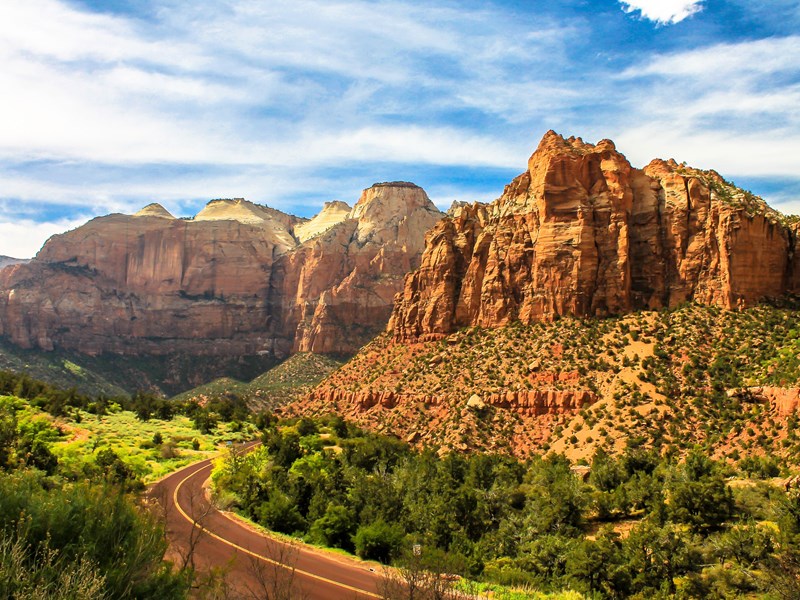 Les jardins suspendus du parc national de Zion