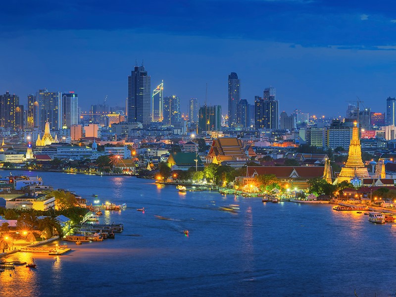 Vue générale de Bangkok