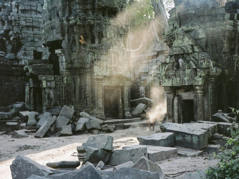 Atmosphère mystique dans les temples d'Angkor