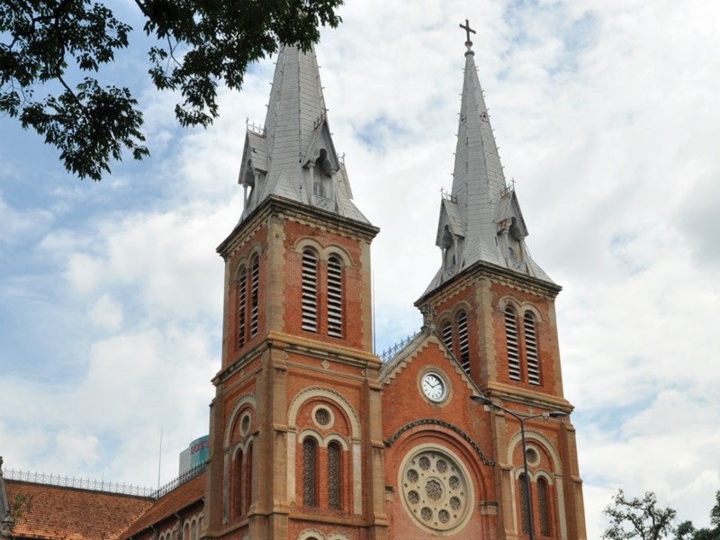 La cathédrale Notre-Dame à Saigon
