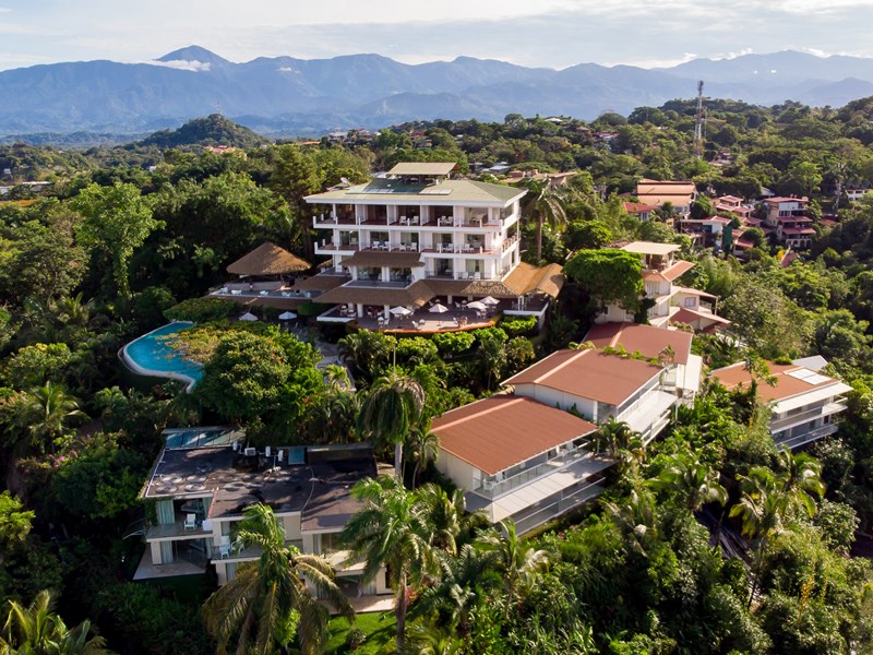 Vue aérienne de l'hôtel La Mariposa