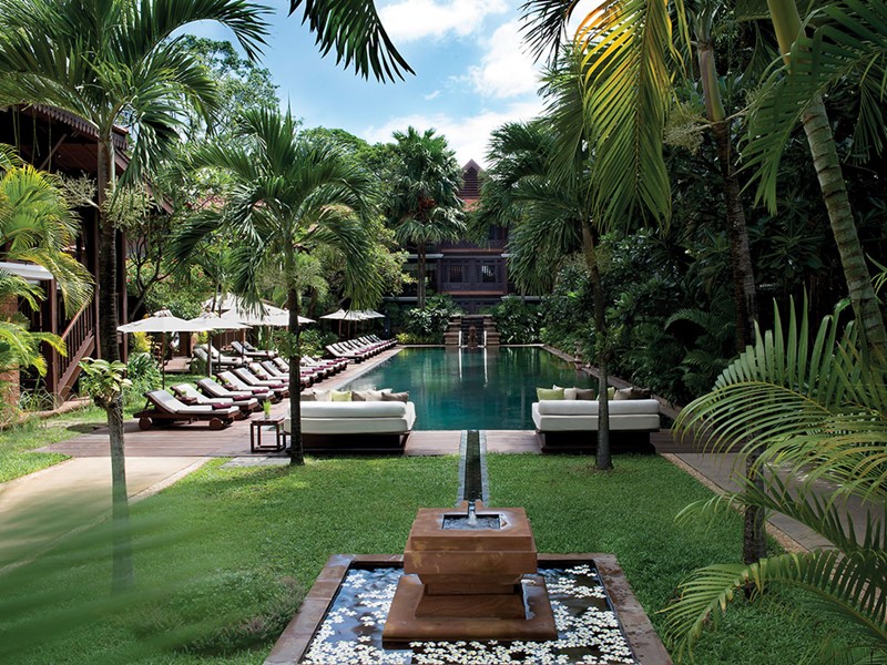 La piscine de La Résidence d'Angkor à Siem Reap