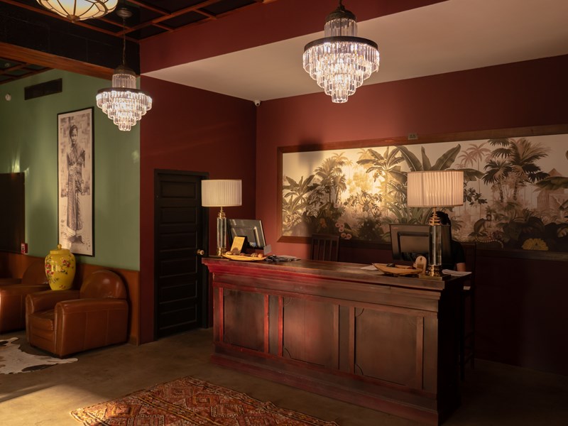 Le lobby de l'hôtel