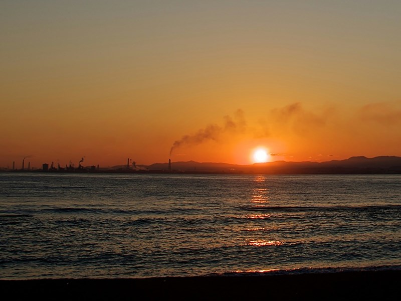 Coucher du soleil à Beppu