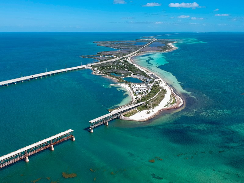L'eau cristalline des îles Keys de Floride