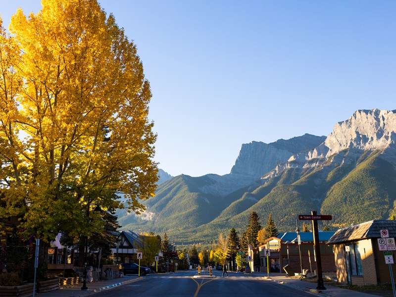 Centre-ville de la ville de Banff