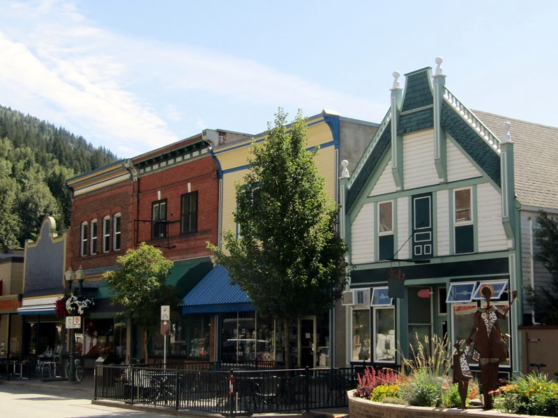 Bâtiments historiques victoriens au centre-ville de Revelstoke