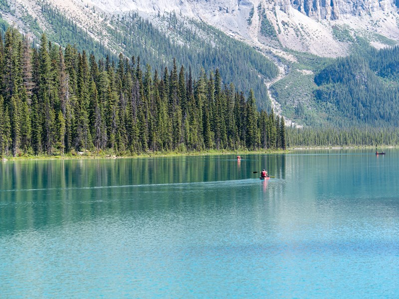 Vue panoramique sur le lac Emerald, Alberta, Canada