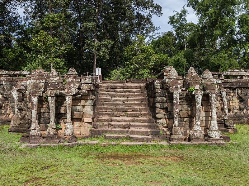 Vue de la terrasse des Eléphants d'Angkor Thom