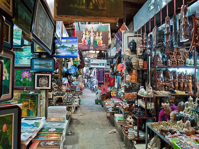 Balade dans le marché Tuol Tumpoung 