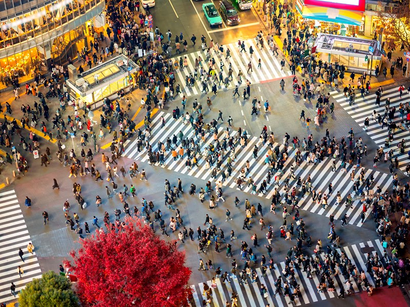 Le mythique carrefour de Shibuya