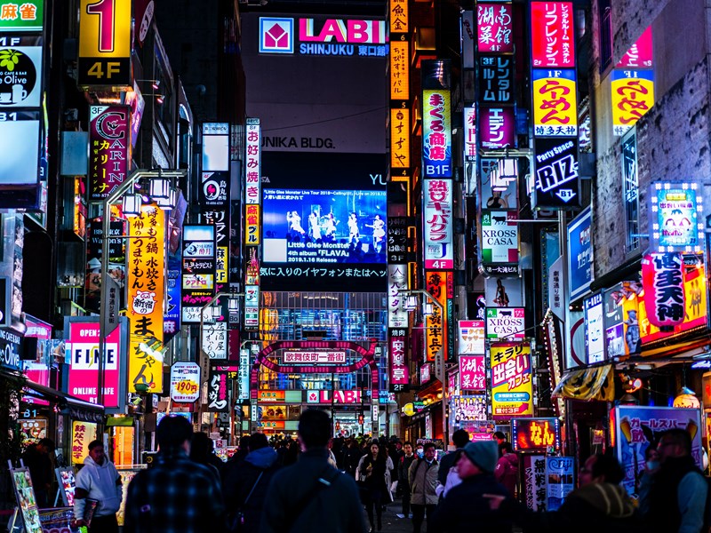 Tokyo et ses néons éclatants
