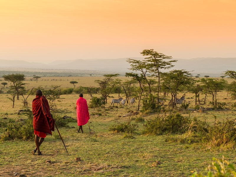 Villages Massaïs nichés au cœur de paysages sauvages 