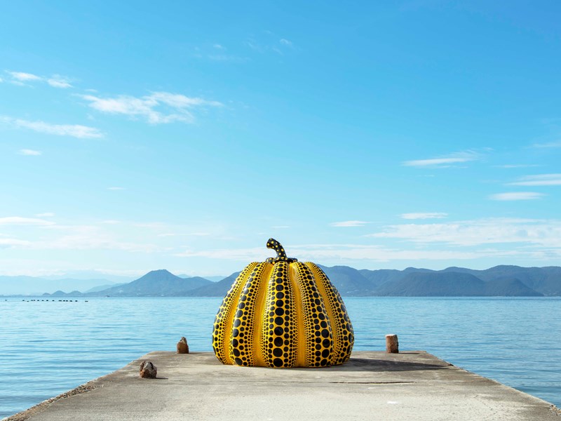 La citrouille de Yayoi Kusama à Naoshima