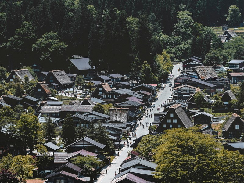 Le village de Shirakawa go
