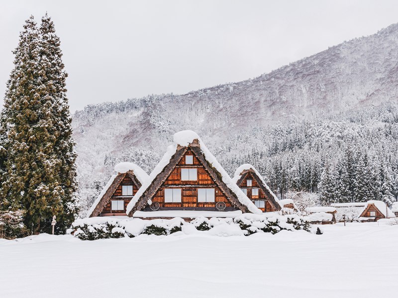 L'hiver à Shirakawa go