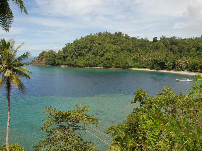 La plage de l'île d'Ambon