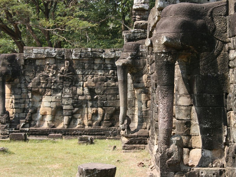 Vue de la terrasse des Eléphants d'Angkor Thom
